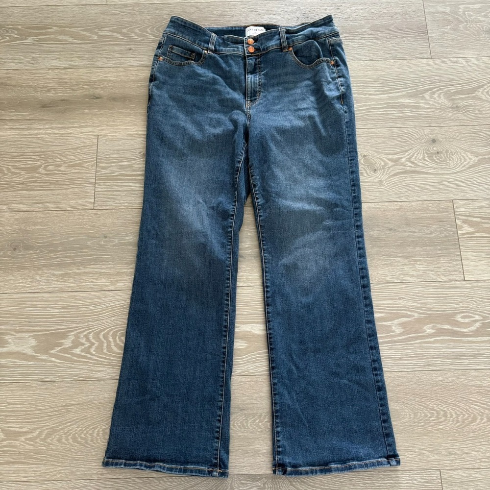 Lane Bryant Womens Blue Denim Tighter Tummy High Rise Bootcut Jeans Size‎ 16